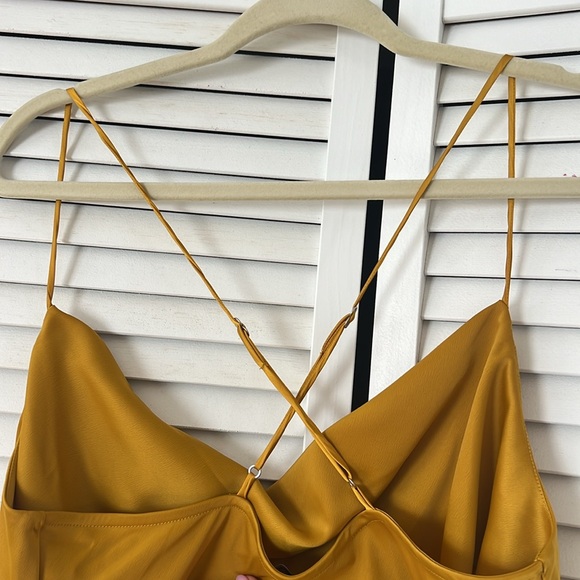 Banana Republic Gold Petite Medium Slip Dress - Picture 3 of 5